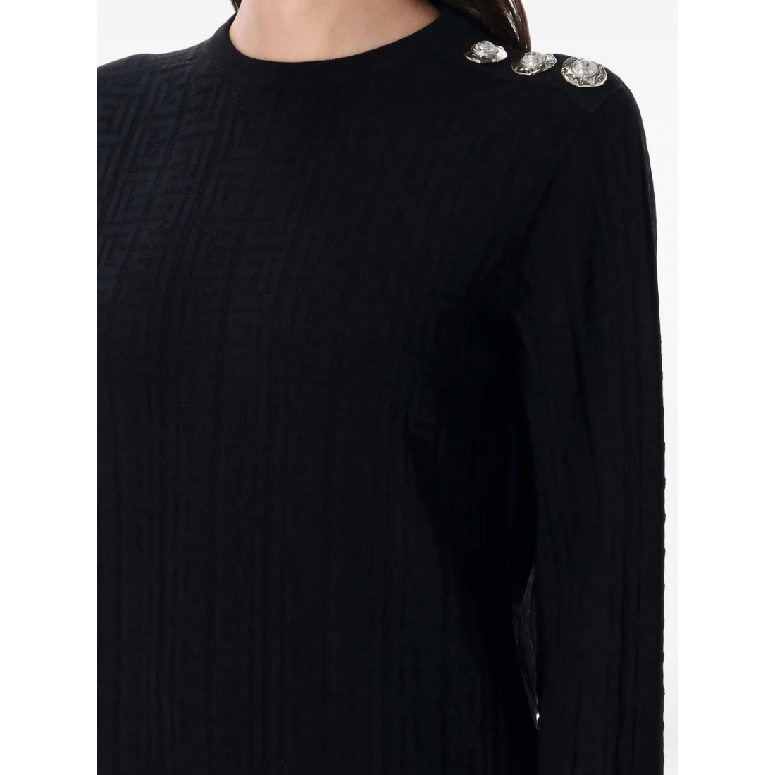 Women's 'Monogram Button-Embellished' Sweater