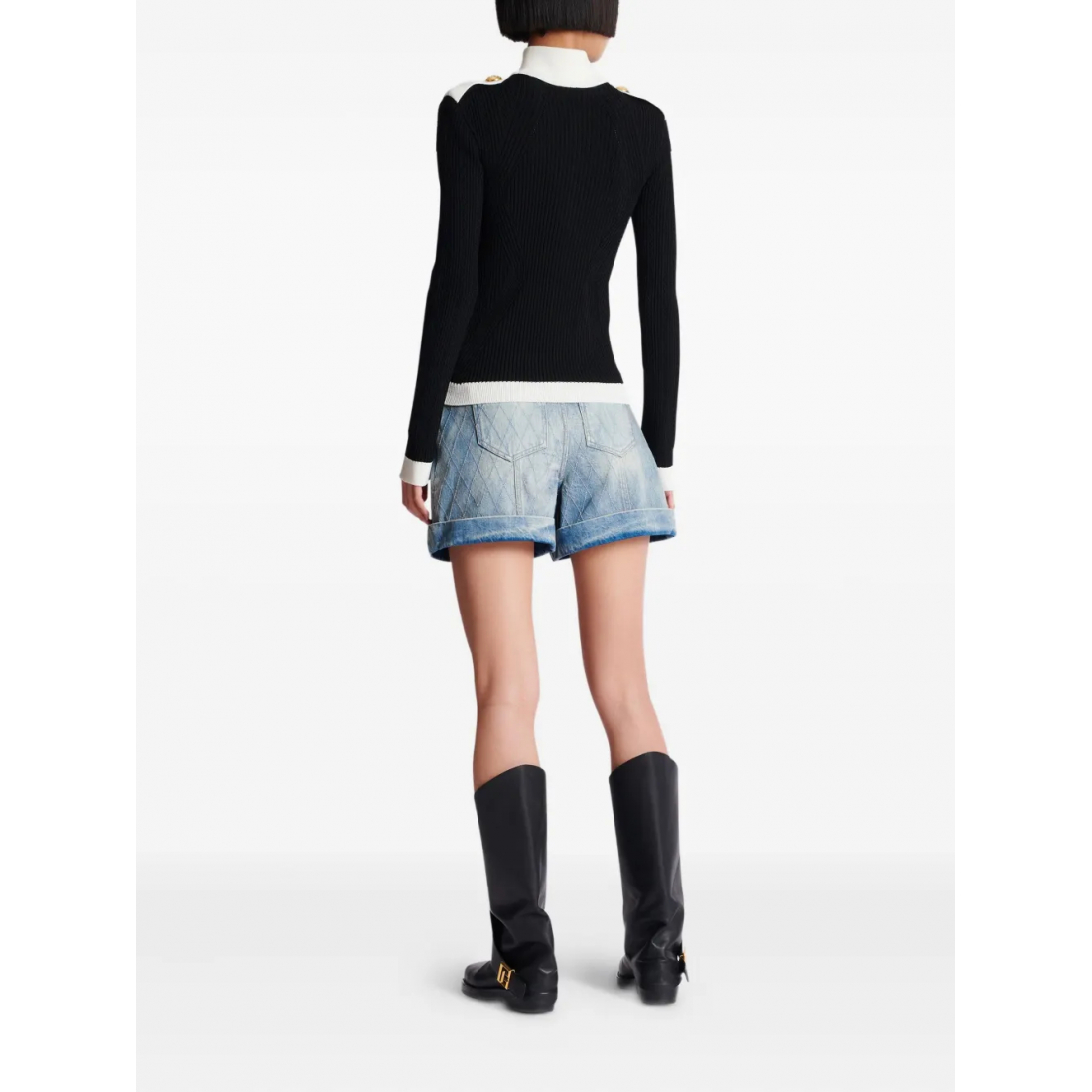 Cardigan 'Ribbed-Knit' pour Femmes