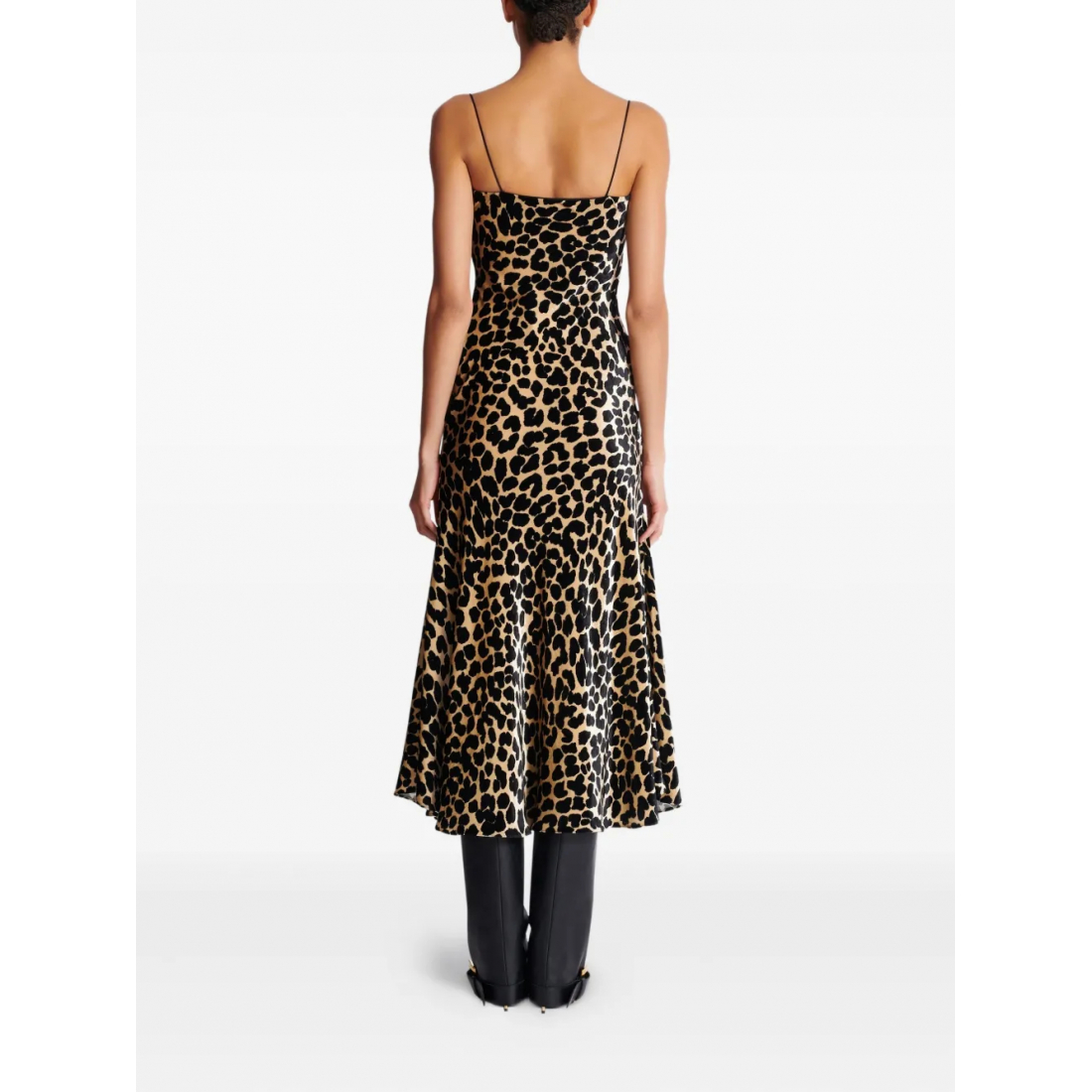 Robe Midi 'Leopard-Print' pour Femmes