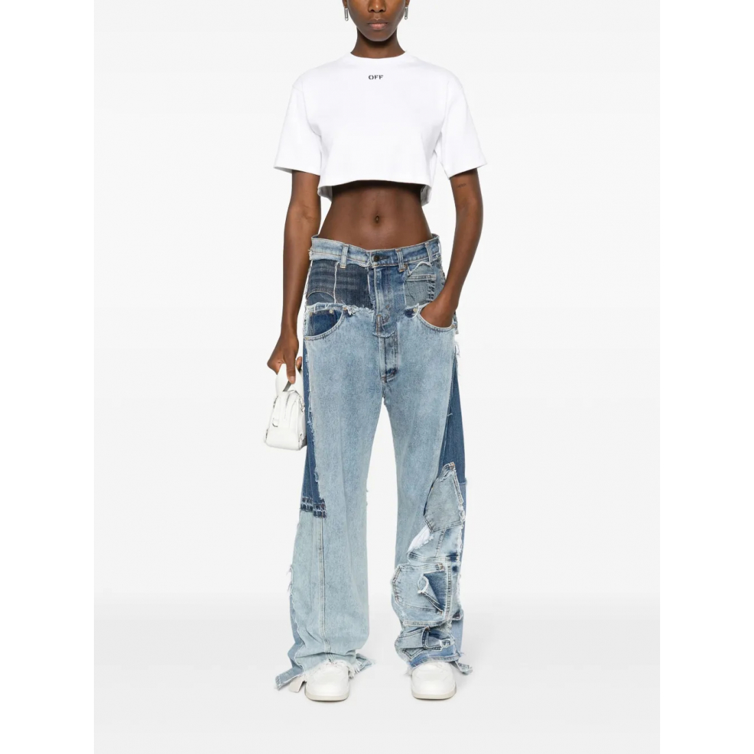 T-Shirt court 'Off-Stamp' pour Femmes