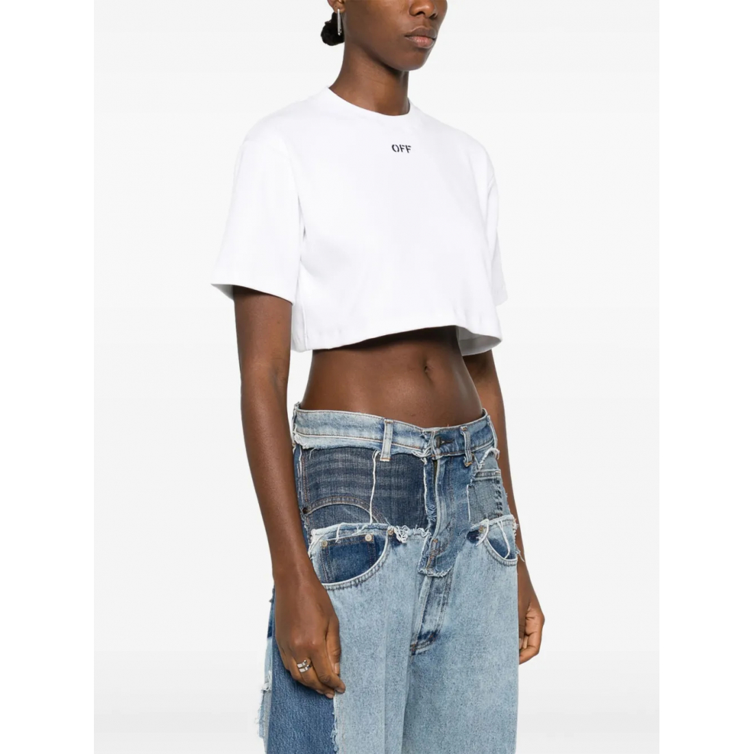 T-Shirt court 'Off-Stamp' pour Femmes