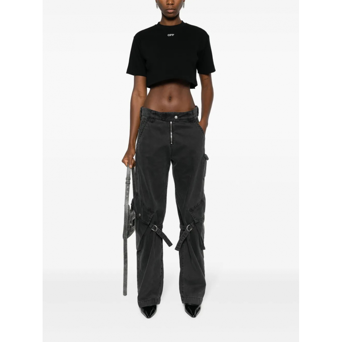 T-Shirt court 'Off-Stamp' pour Femmes