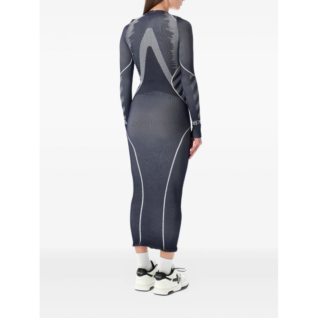 Robe Midi 'Diag Seamless Zip' pour Femmes