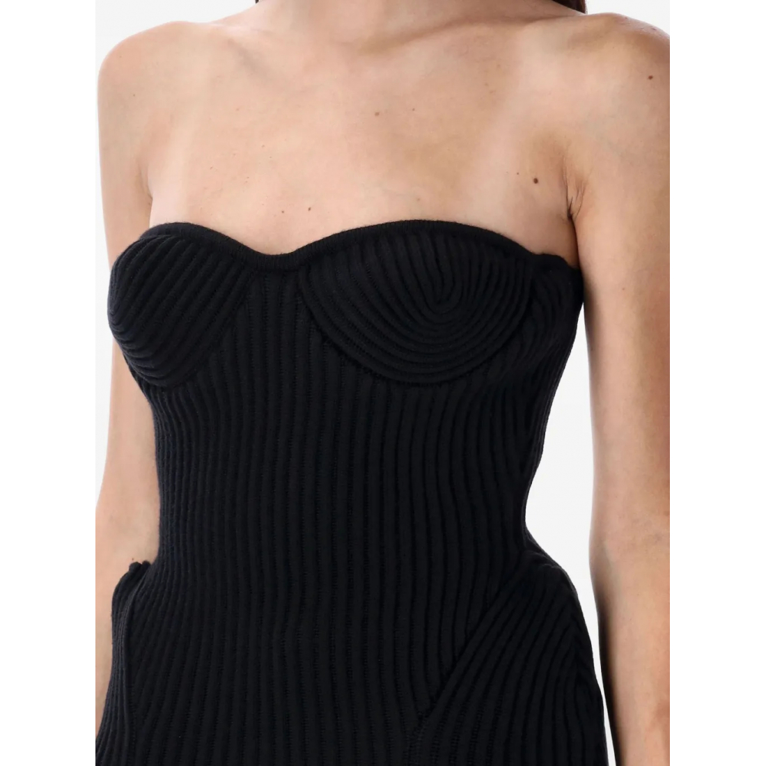 Women's 'Ribbed-Knit Bustier' Sleeveless Top