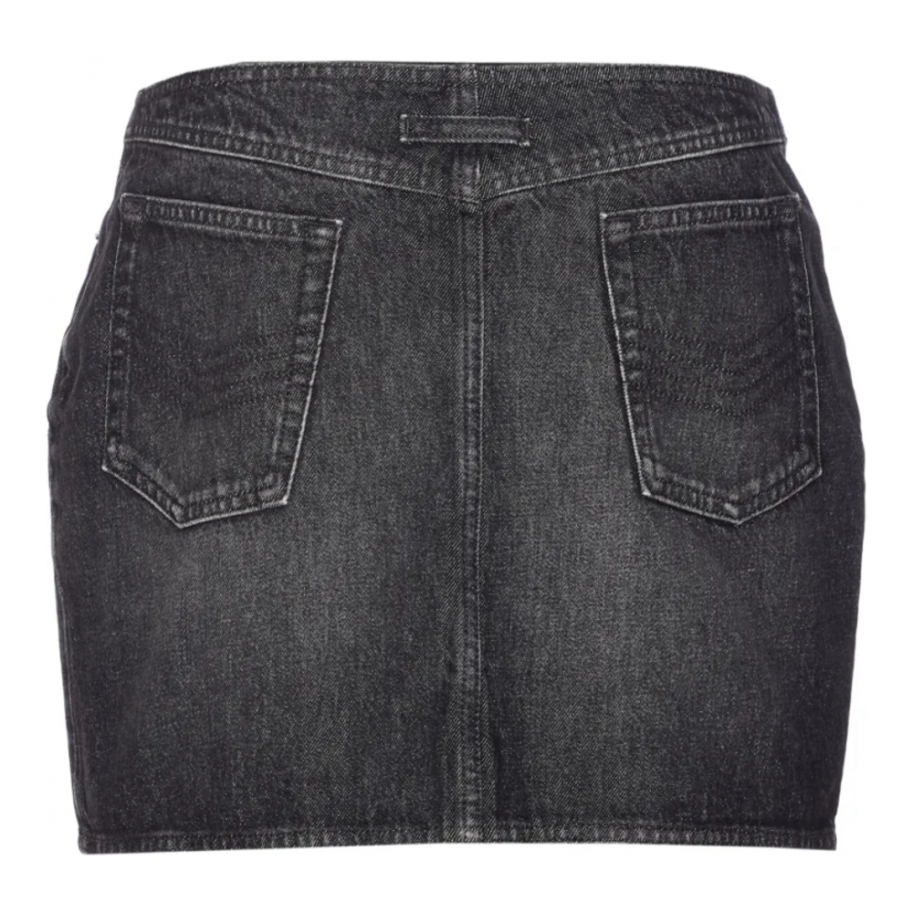 Women's 'Zip-Front Pocket' Mini Skirt