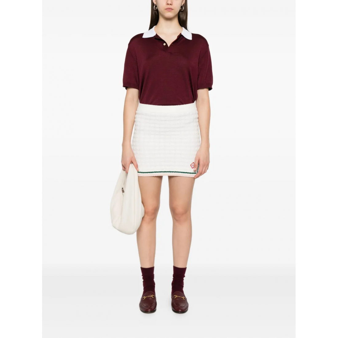 Women's 'Striped-Trim' Mini Skirt