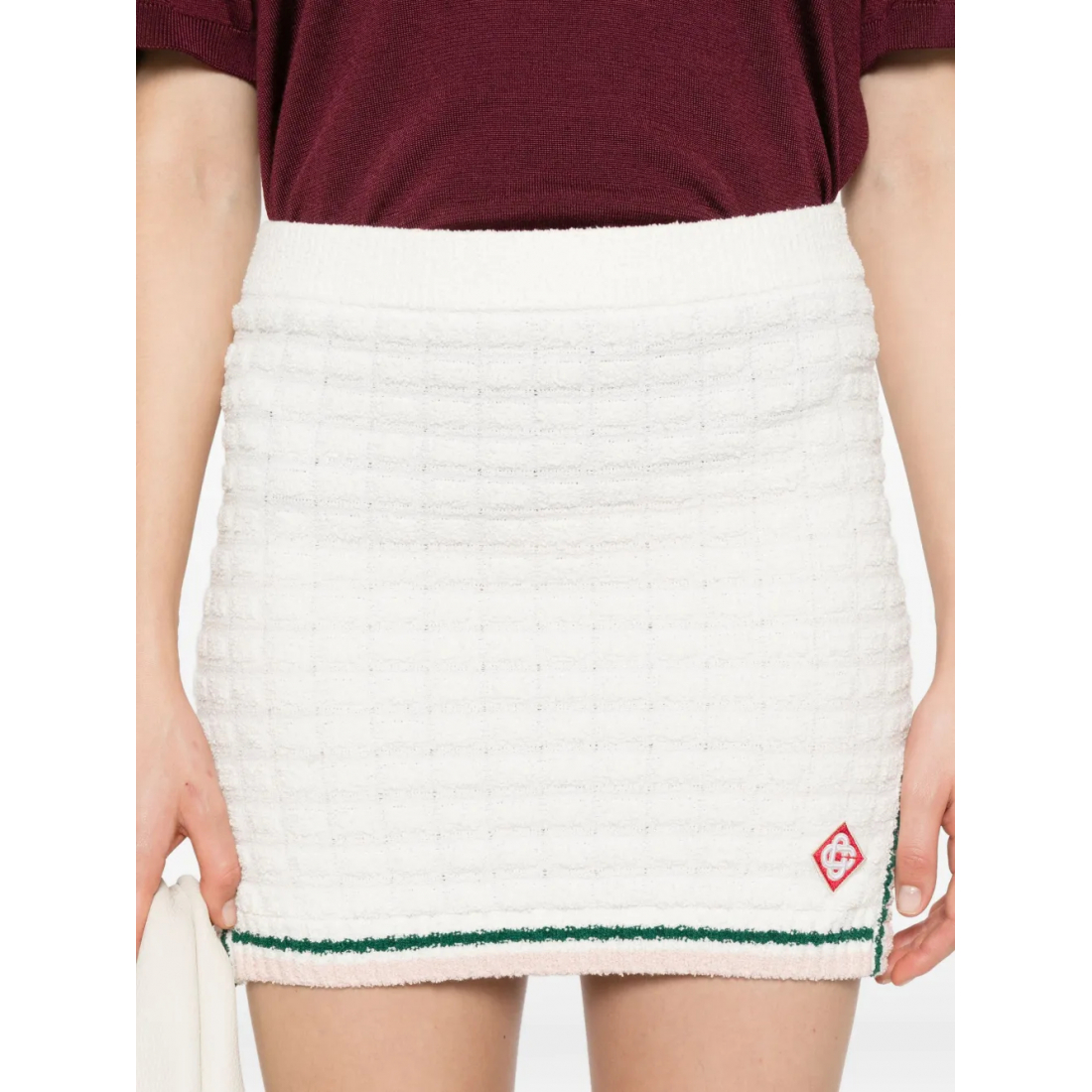 Women's 'Striped-Trim' Mini Skirt
