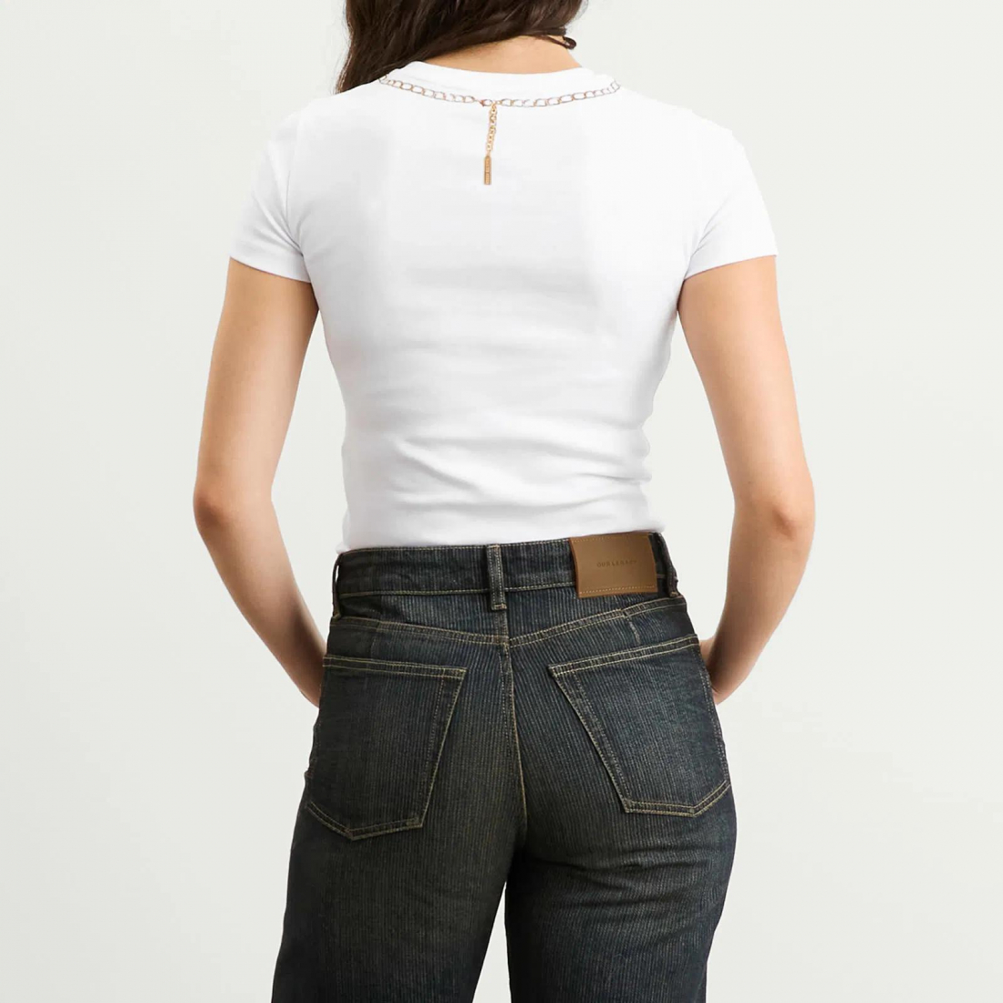 T-shirt 'Tromp L'Oeil Jewel-Embellished' pour Femmes