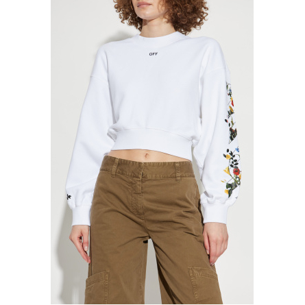 Sweatshirt 'Floral-Print Crew-Neck' pour Femmes