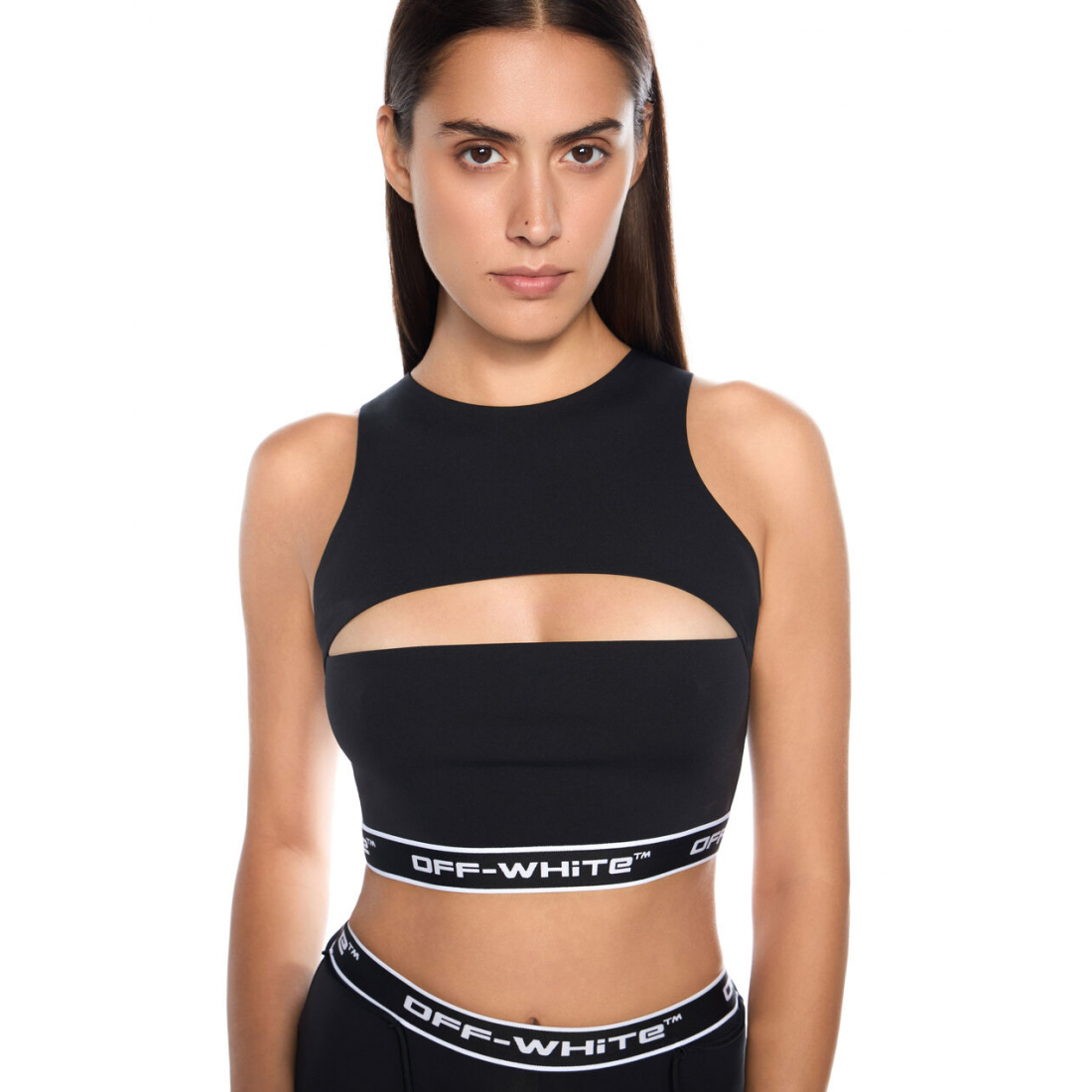 Crop Top 'Arrow-Motif Jacquard' pour Femmes