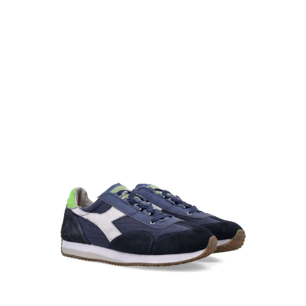 'Suede-Panelled Lace-Up' Sneakers