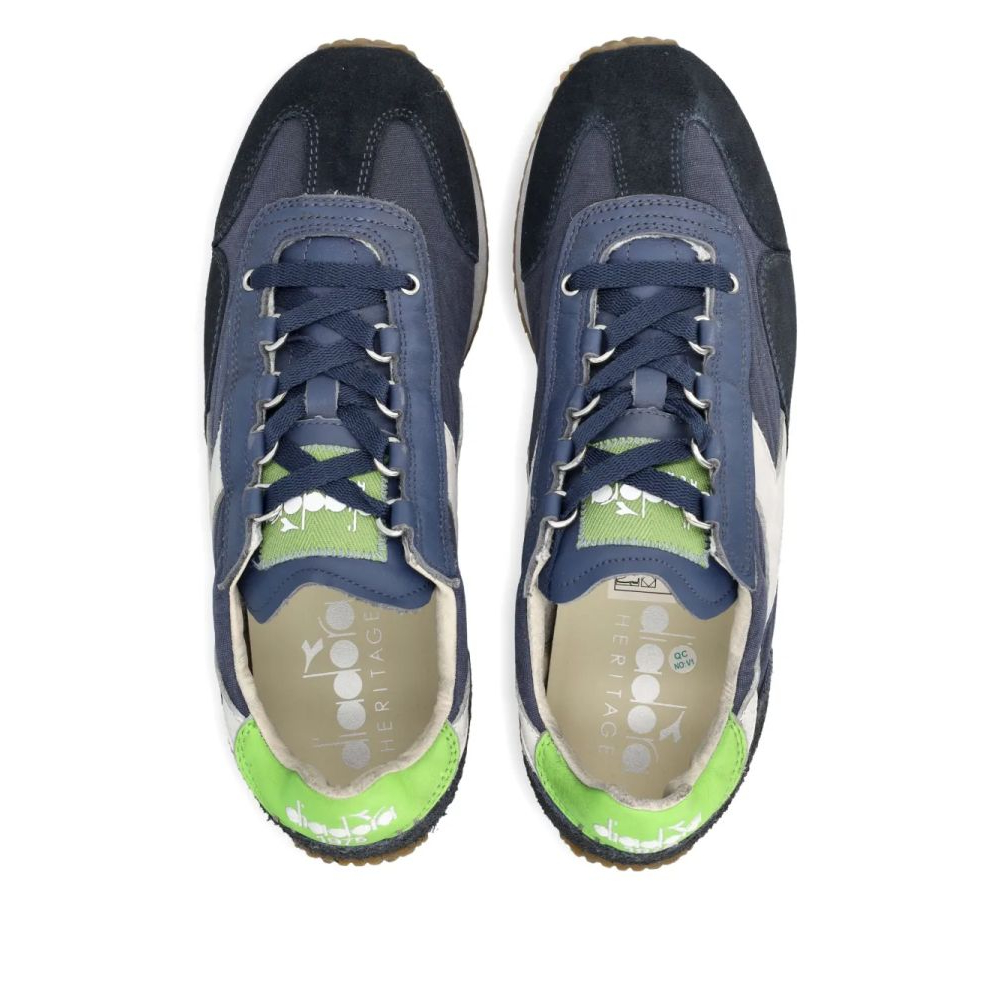 'Suede-Panelled Lace-Up' Sneakers