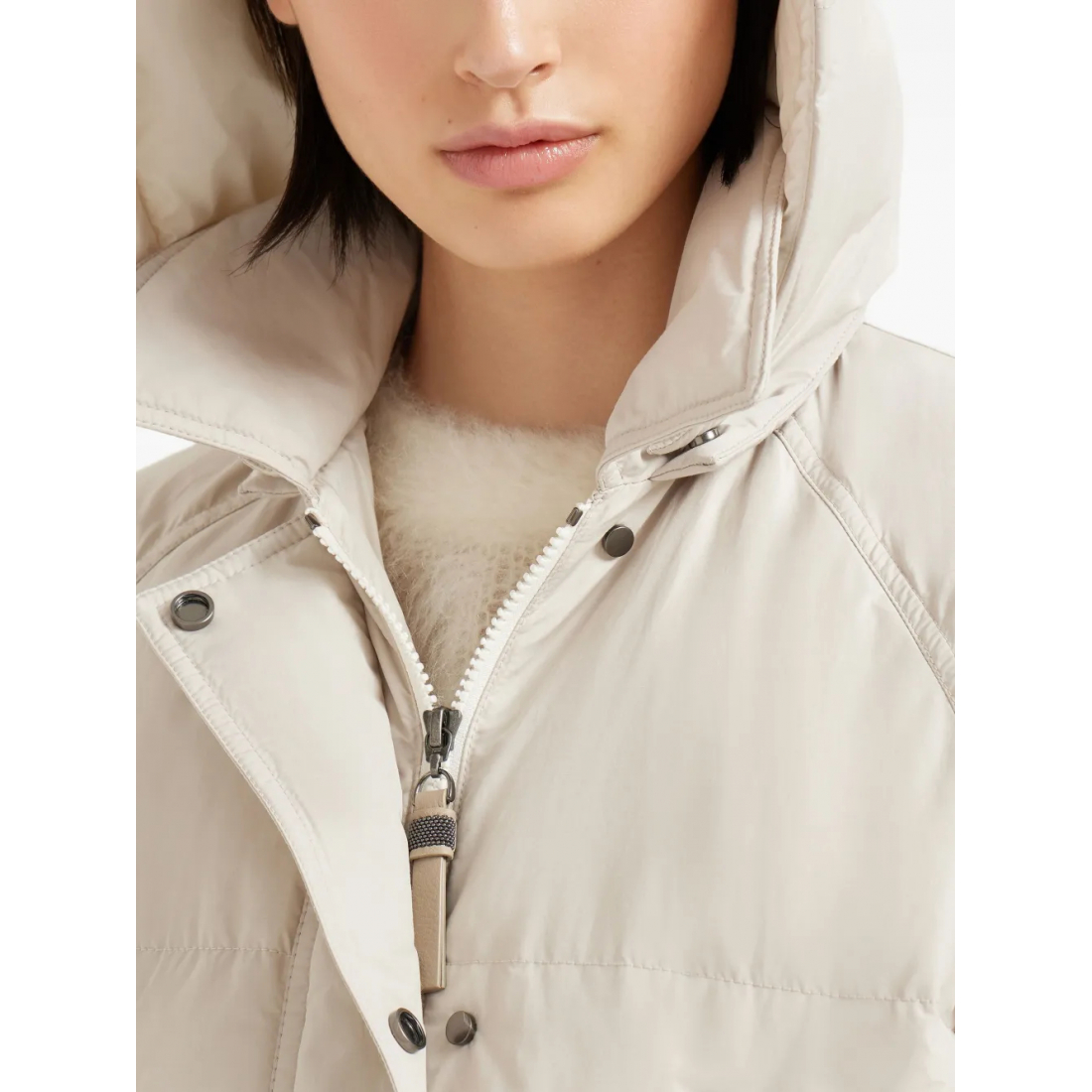 Doudoune en plumes 'Shiny Zipper Pull' pour Femmes