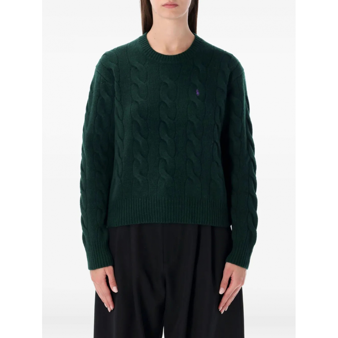 Pull 'Cable Logo' pour Femmes