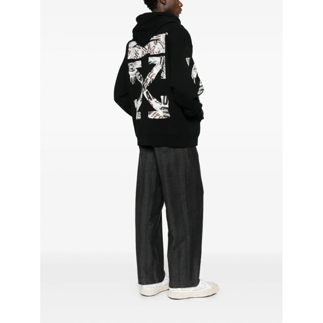 Men's 'Arrows-Motif' Hoodie