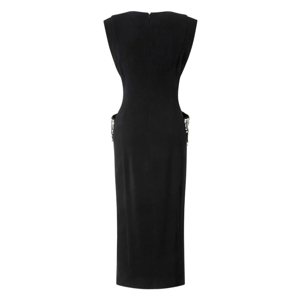 Robe Midi 'Crystal-Embellished' pour Femmes