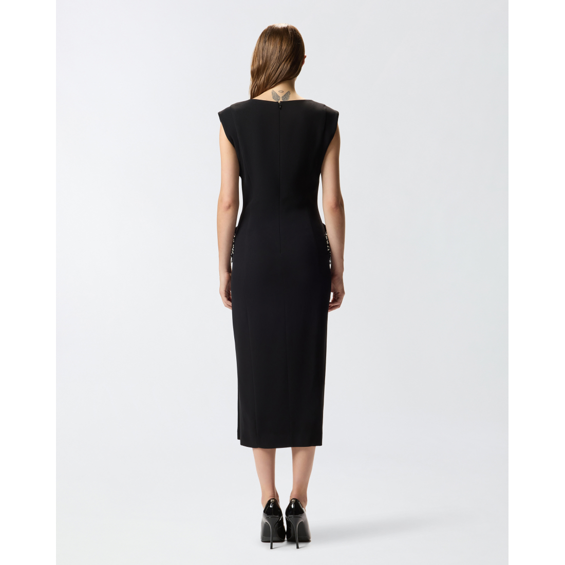 Robe Midi 'Crystal-Embellished' pour Femmes