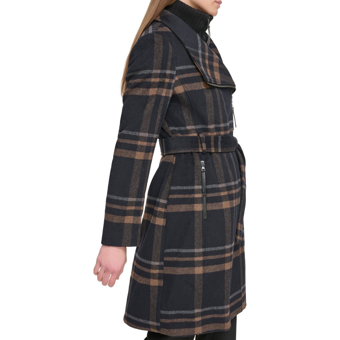 'Angled Zip Twill' Mantel für Damen