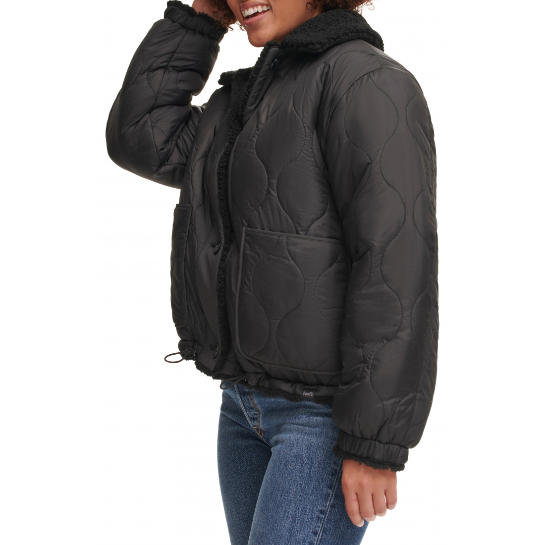 Veste matelassée 'High Pile Fleece Reversible' pour Femmes