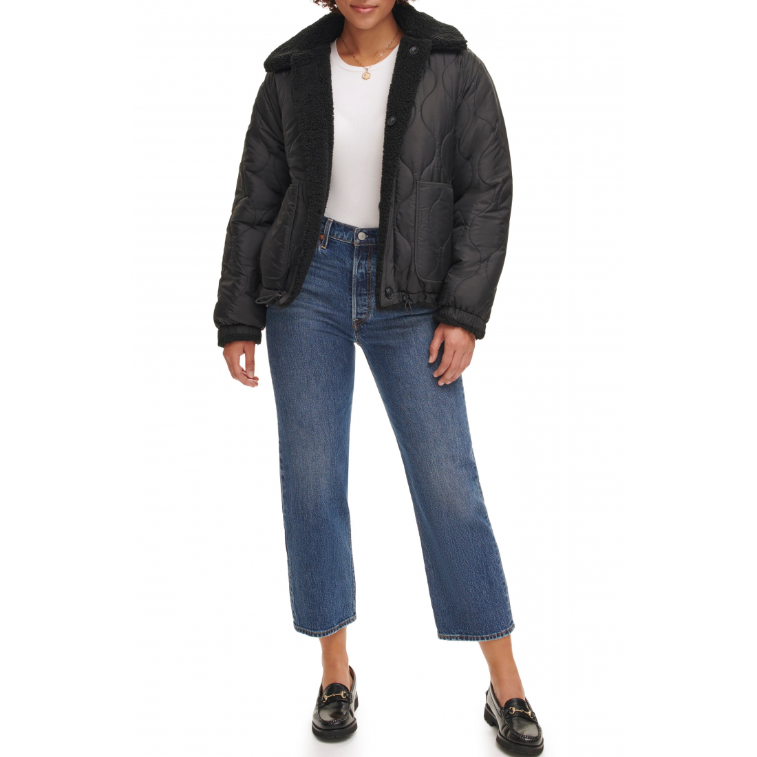 Veste matelassée 'High Pile Fleece Reversible' pour Femmes