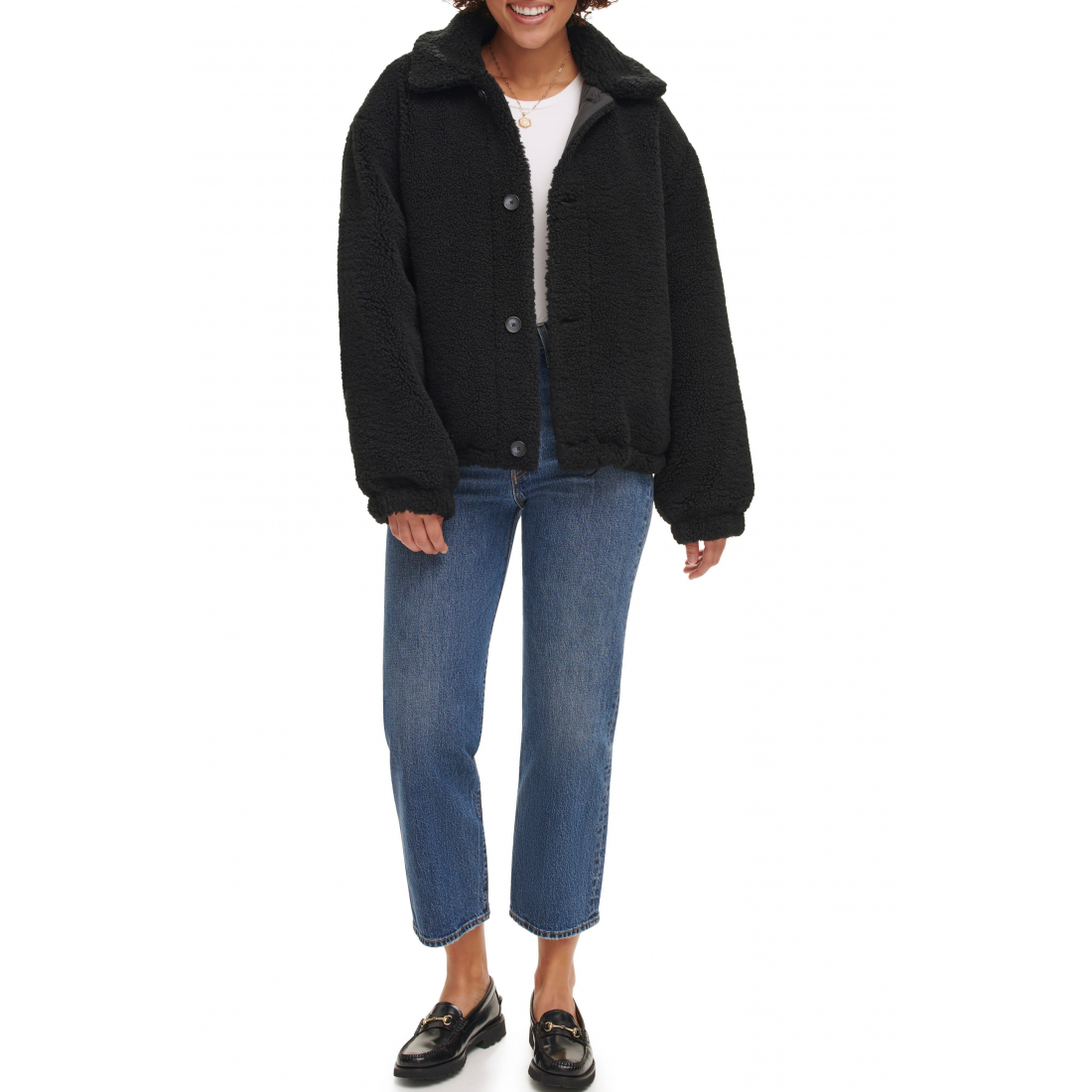 Veste matelassée 'High Pile Fleece Reversible' pour Femmes