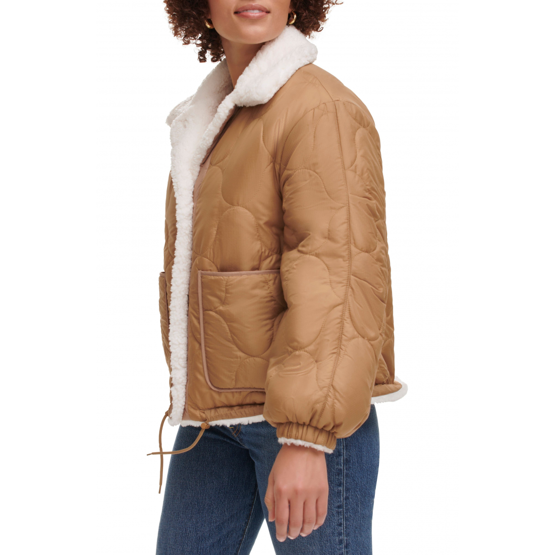 Veste matelassée 'High Pile Fleece Reversible' pour Femmes
