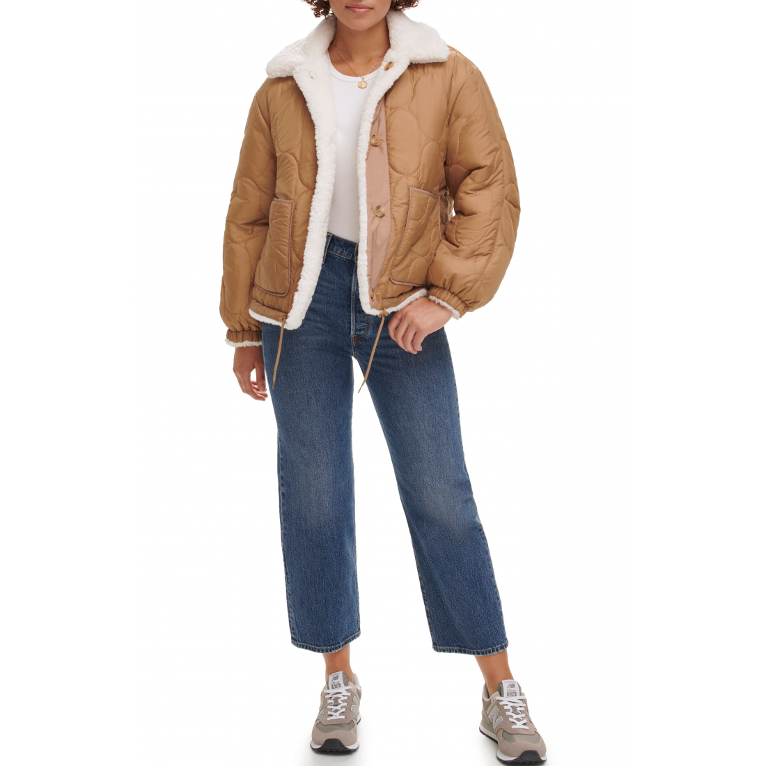 Veste matelassée 'High Pile Fleece Reversible' pour Femmes