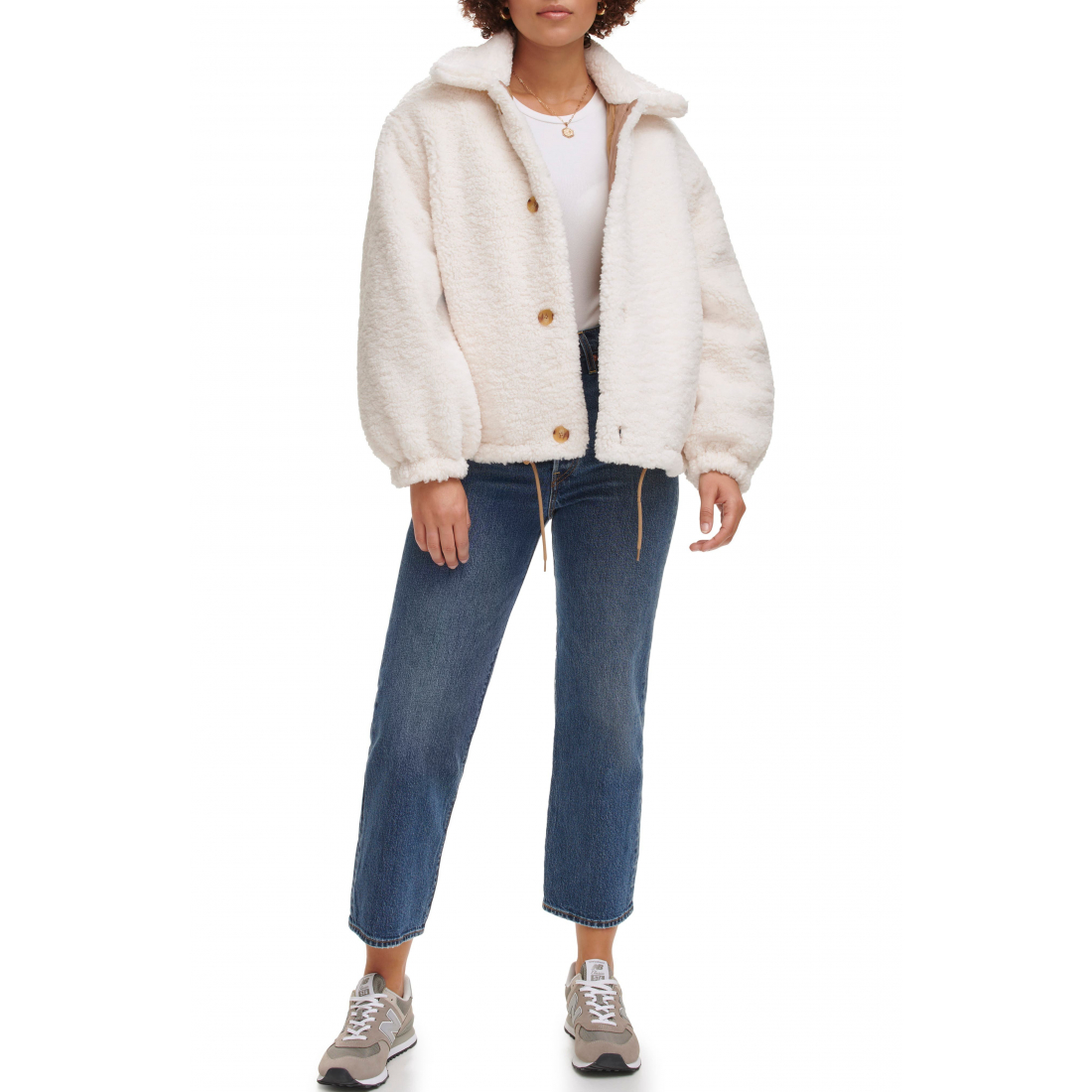 Veste matelassée 'High Pile Fleece Reversible' pour Femmes