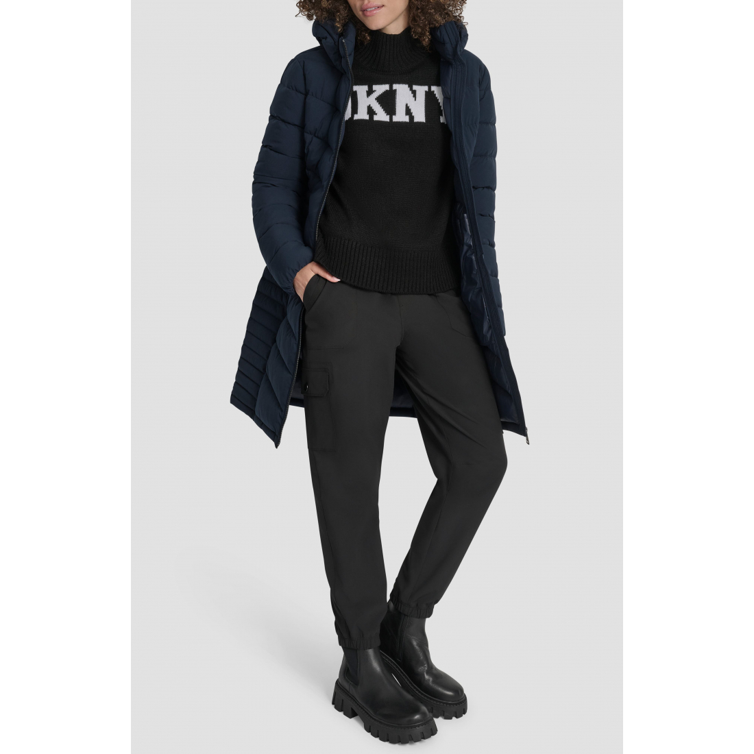 Veste matelassée 'Cire Packable Hooded Longline' pour Femmes