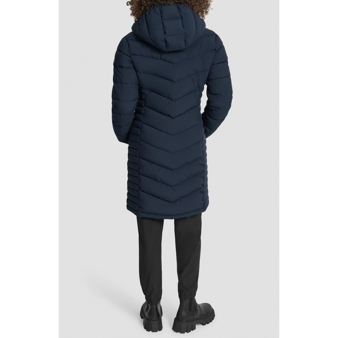 Veste matelassée 'Cire Packable Hooded Longline' pour Femmes