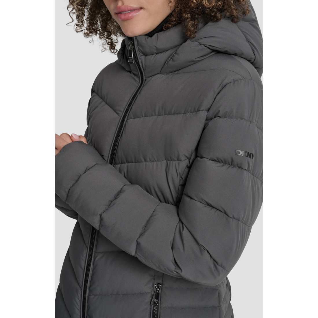 Veste matelassée 'Cire Packable Hooded Longline' pour Femmes