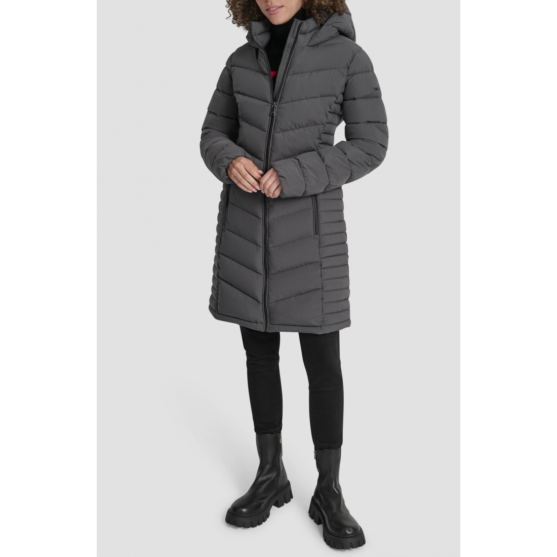Veste matelassée 'Cire Packable Hooded Longline' pour Femmes