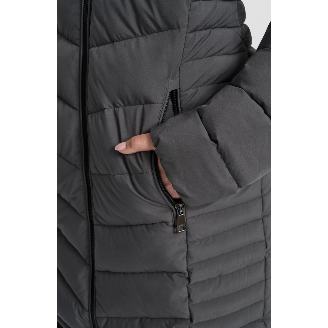 Veste matelassée 'Cire Packable Hooded Longline' pour Femmes