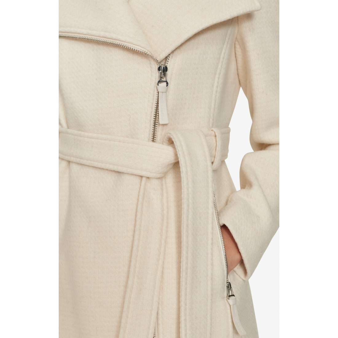 Women's 'Angled Zip Twill' Coat