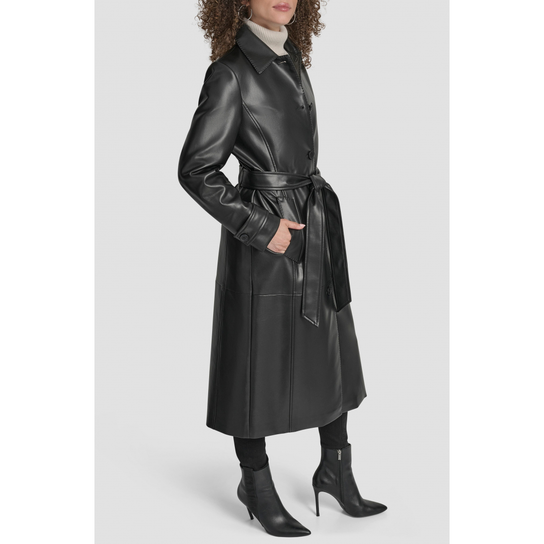 Trench 'Faux Leather' pour Femmes