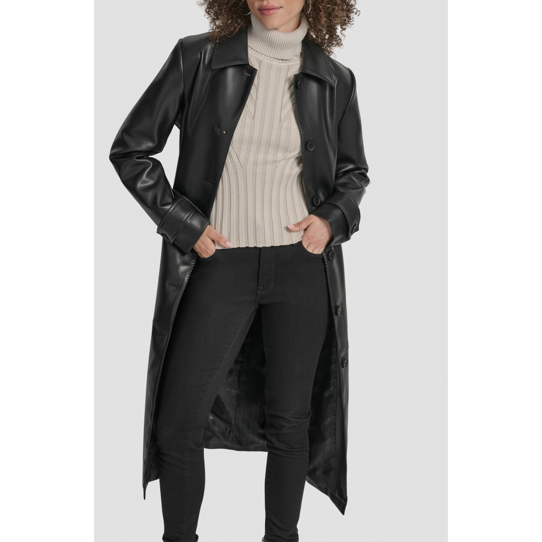 Trench 'Faux Leather' pour Femmes