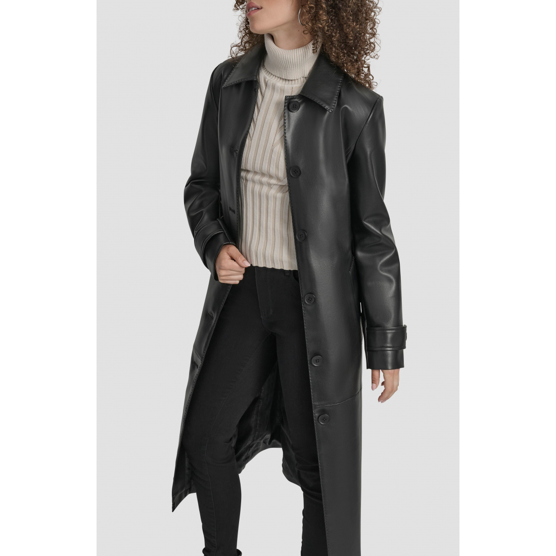 Trench 'Faux Leather' pour Femmes