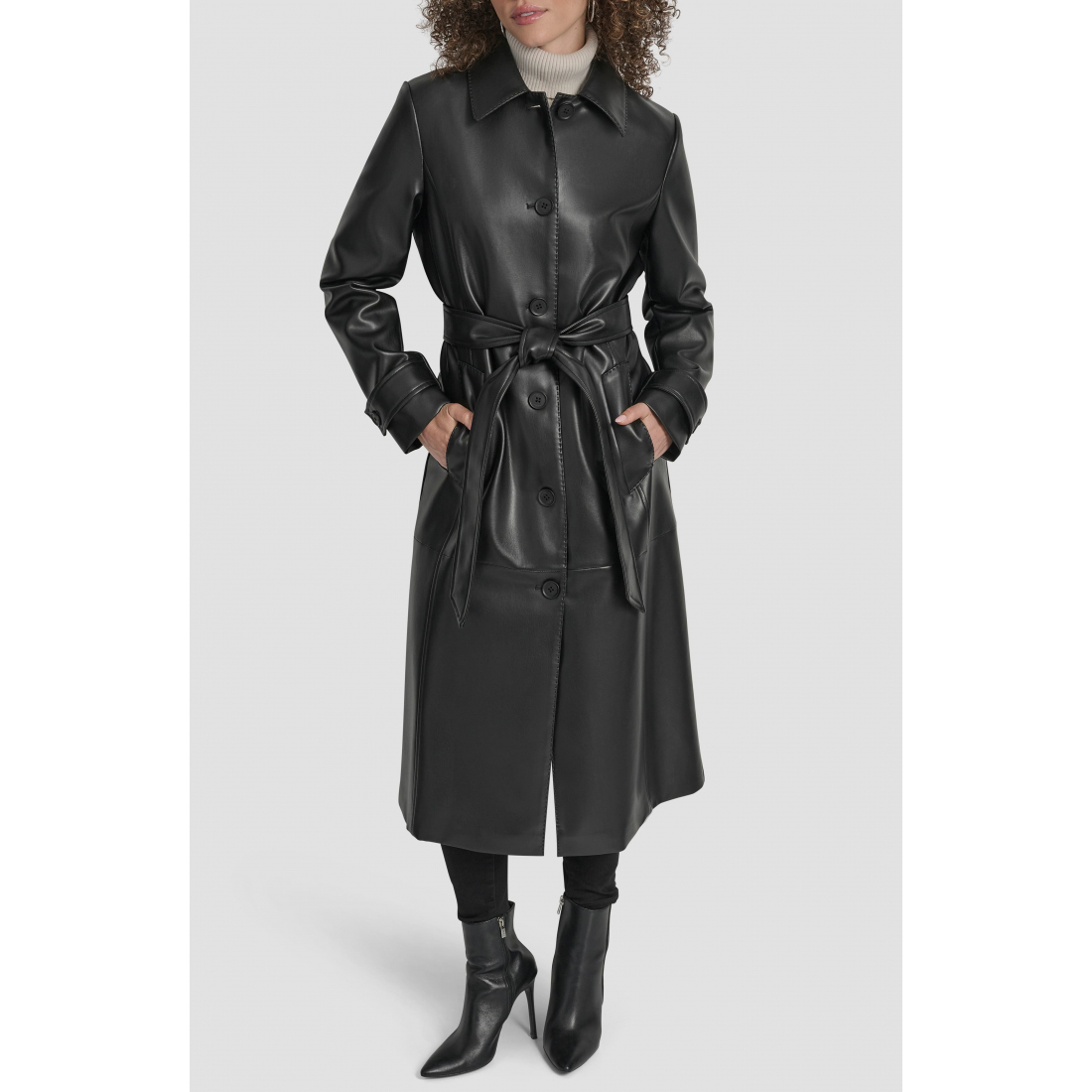 Trench 'Faux Leather' pour Femmes