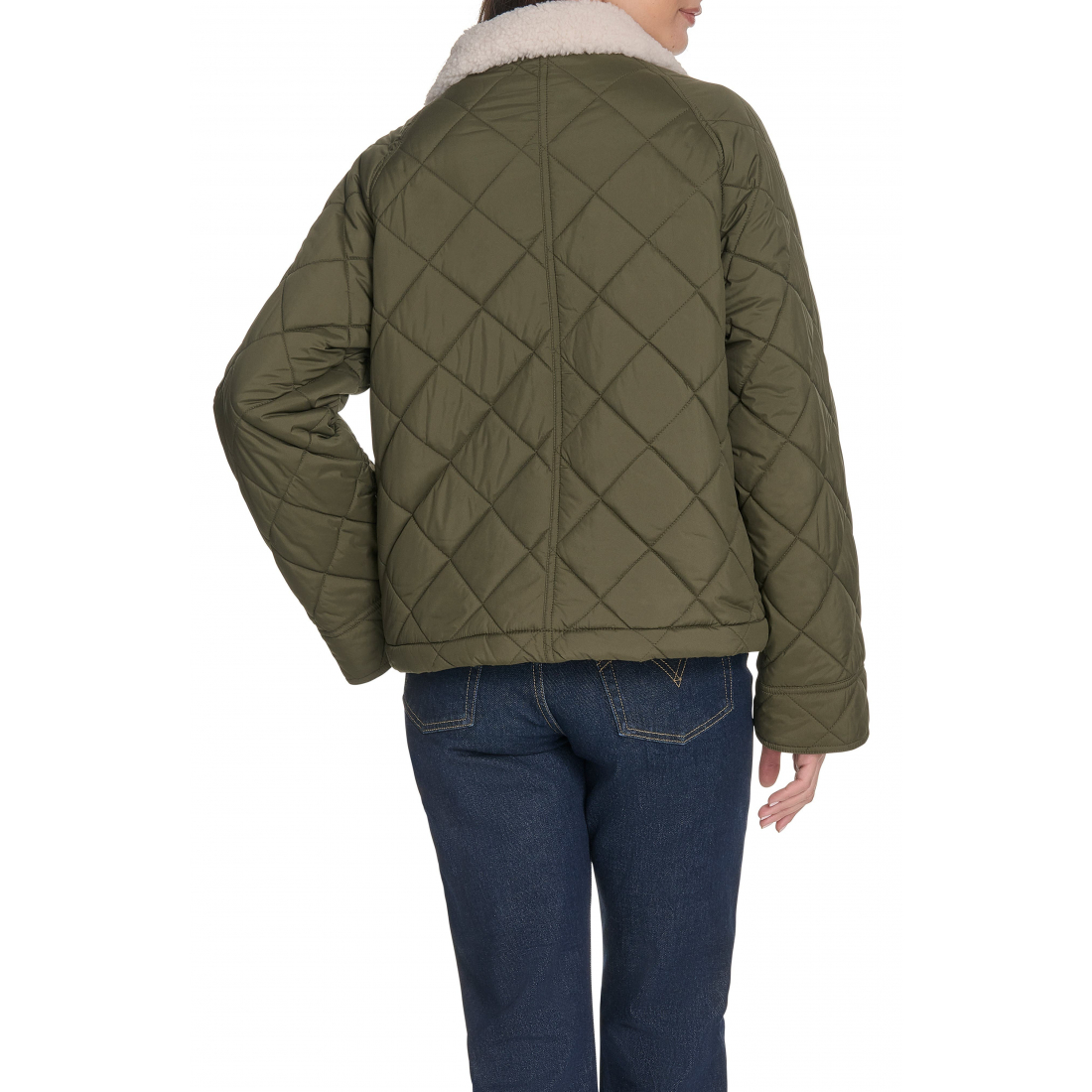 Veste matelassée 'Faux Shearling Lined Diamond Barn' pour Femmes