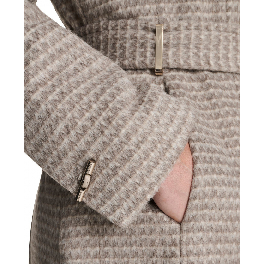 Women's 'Asymmetrical Belted' Belted Coat