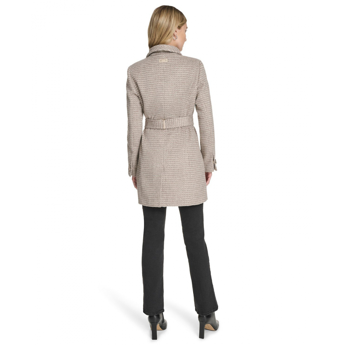 Women's 'Asymmetrical Belted' Belted Coat