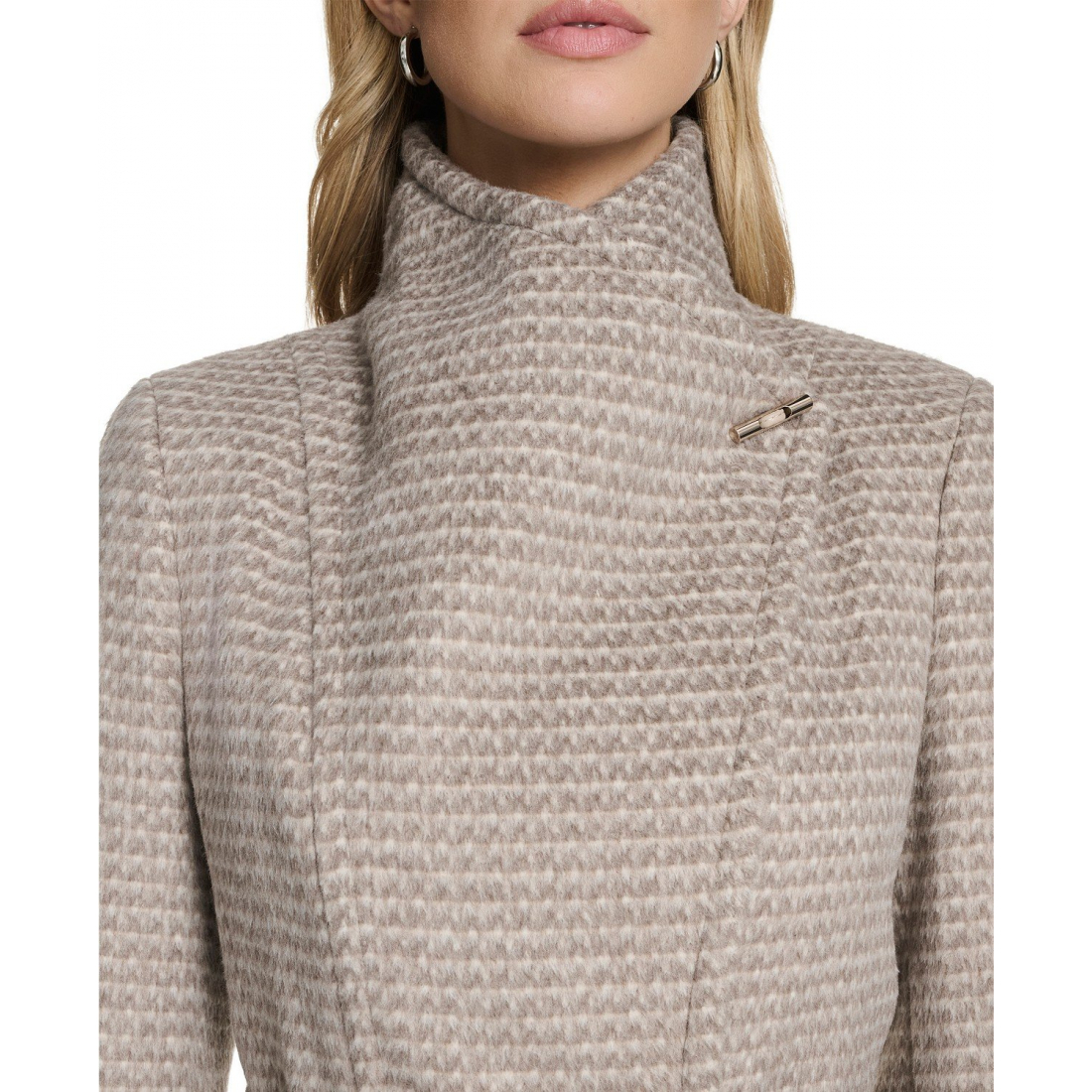 Women's 'Asymmetrical Belted' Belted Coat