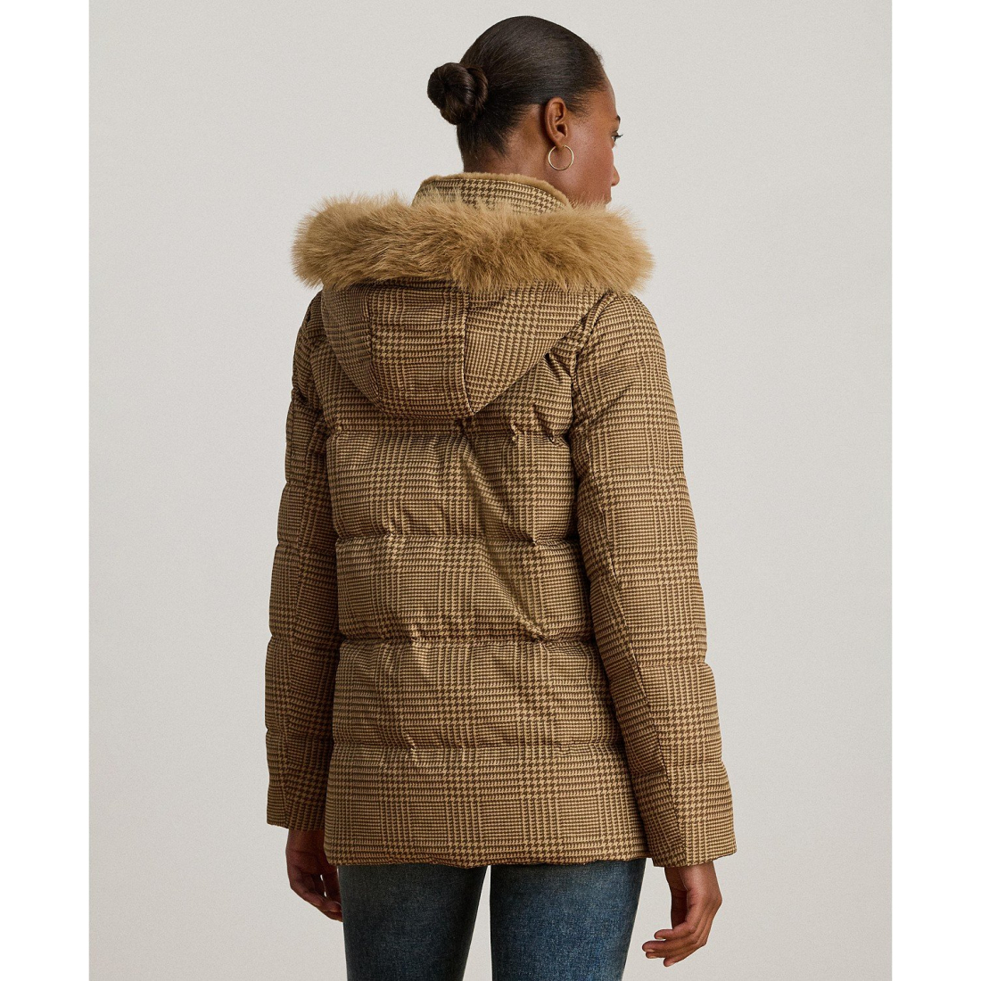 Manteau matelassé 'Faux-Fur Hooded' pour Femmes