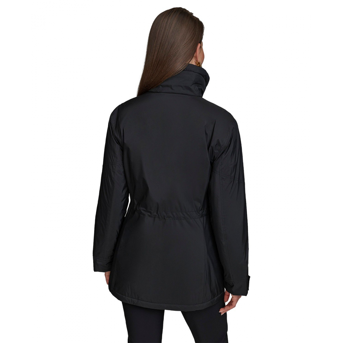 Manteau 'Stand-Collar Cinched-Waist' pour Femmes