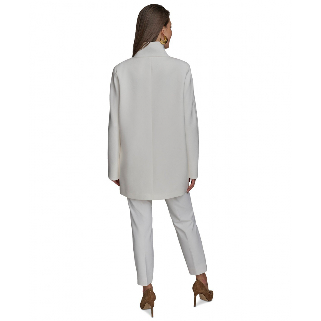 Manteau 'Crepe Stand-Collar' pour Femmes
