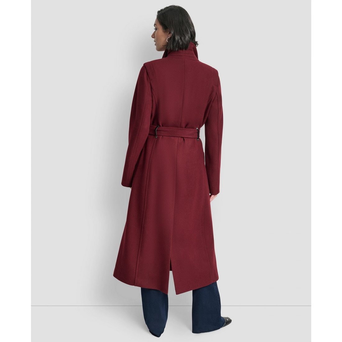 Manteau 'Notch Collar Belted' pour Femmes