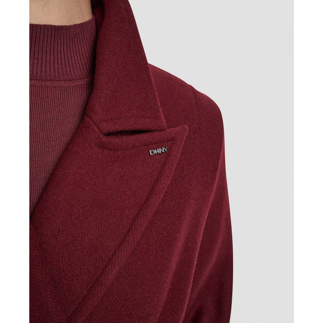 Manteau 'Notch Collar Belted' pour Femmes