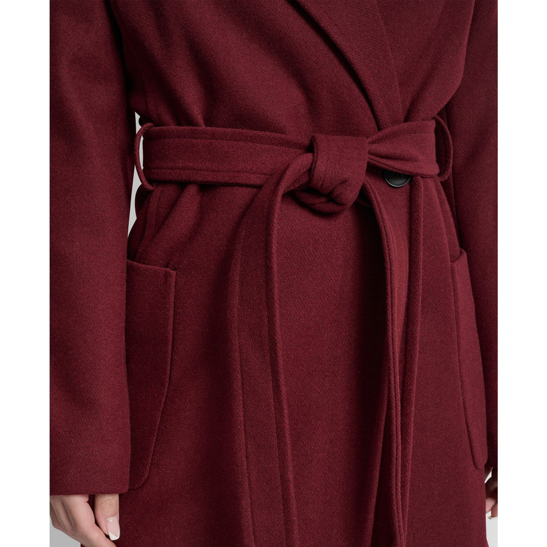 Manteau 'Notch Collar Belted' pour Femmes