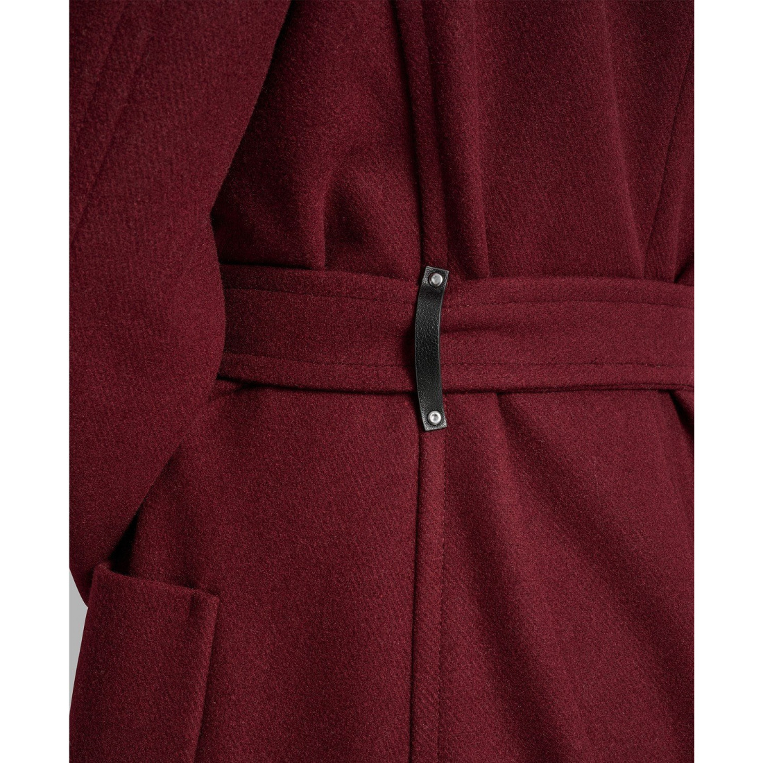 Manteau 'Notch Collar Belted' pour Femmes