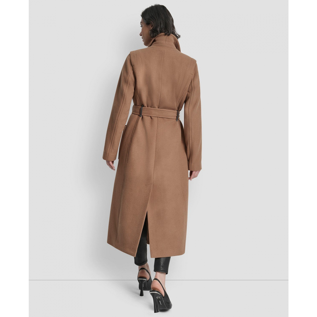 Manteau 'Notch Collar Belted' pour Femmes